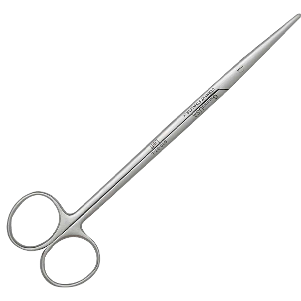 TM Metzenbaum Scissors 7 Inch Curved - German Stainless Steel, CE Certified Surgical Instrument